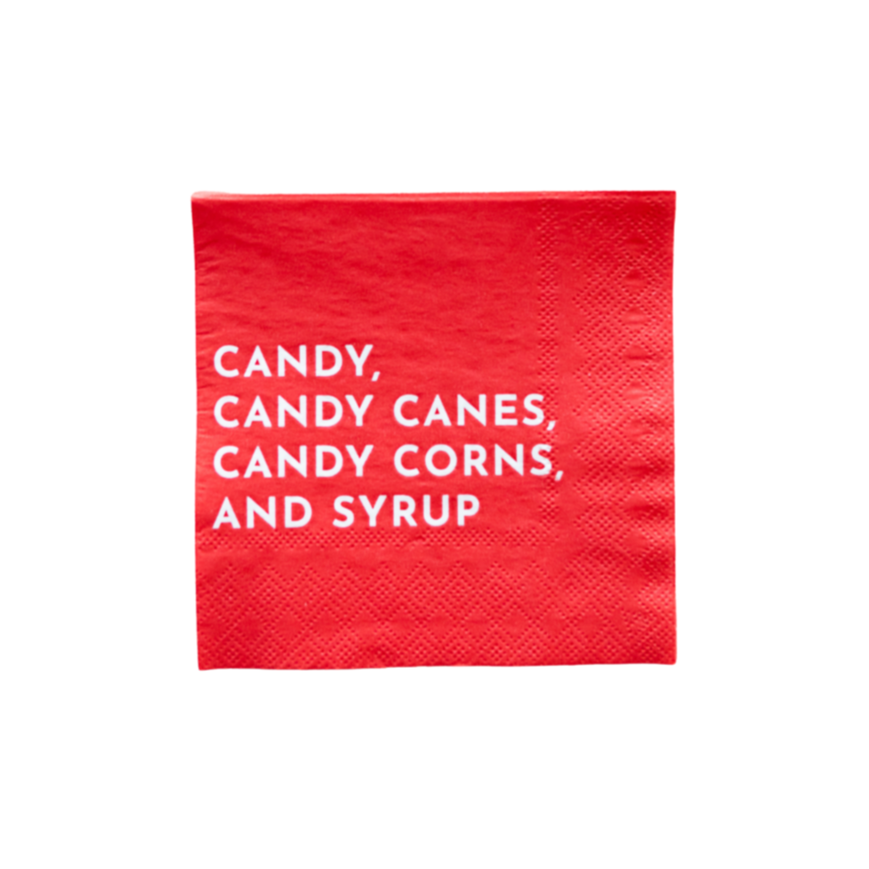 ELF CANDY SMALL RED NAPKINS – Bonjour Fête