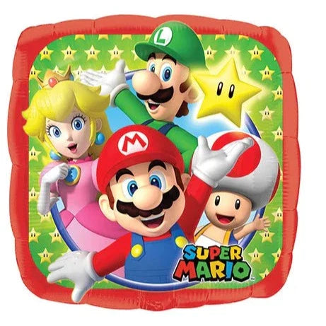 Super Mario Mylar Balloons Mario Birthday Party Decor Birthday Balloons 