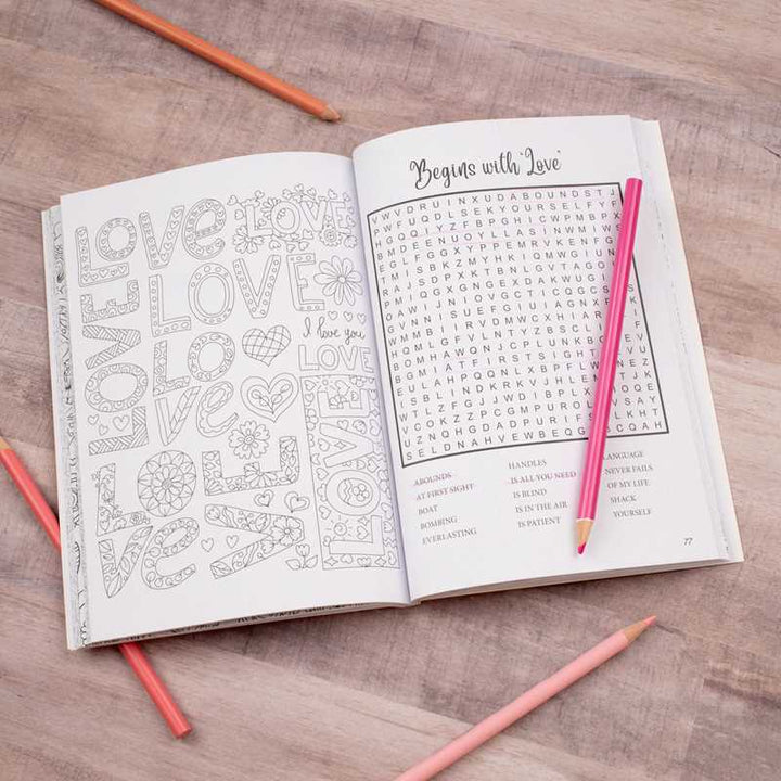 Lots of Love Word Search and Coloring by Editors of Thunder Bay Press: Paperback; 120 pages / English Simon & Schuster Lots of Love Word Search and Coloring by Editors of Thunder Bay Press: Paperback; 120 pages / English Bonjour Fete - Party Supplies