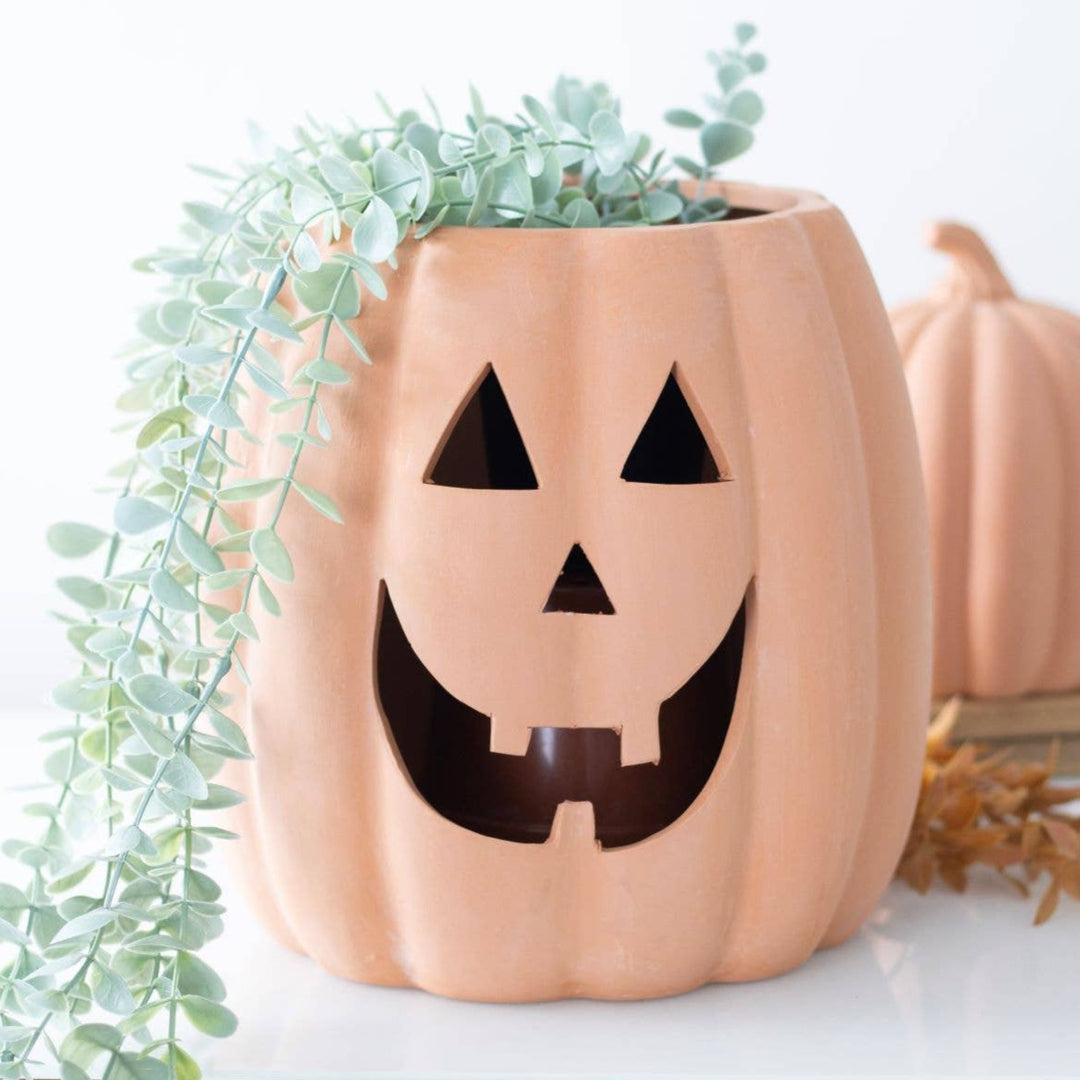 Terracotta Halloween Pumpkin Vase Bonjour Fete Party Supplies Halloween Home Decor