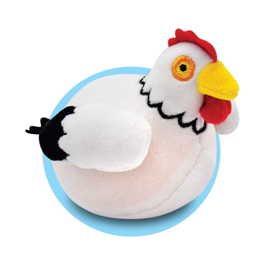 CHICKEN PLUSH BALL JELLY Streamline Easter Gifts & Basket Fillers CHICKEN PLUSH BALL JELLY Bonjour Fete - Party Supplies