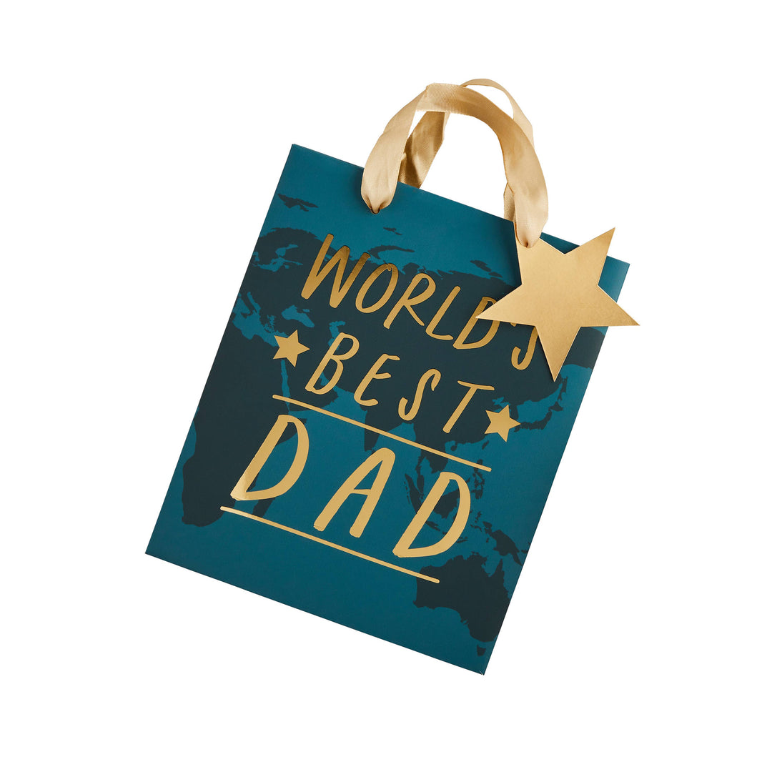 World's Best Dad Gift Bag 1 Pack Hootyballoo by Club Green World's Best Dad Gift Bag 1 Pack Bonjour Fete - Party Supplies