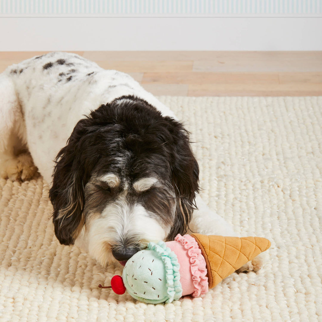 Ice Cream Interactive Snuffle Dog Toy The Foggy Dog Bonjour Fete - Party Supplies