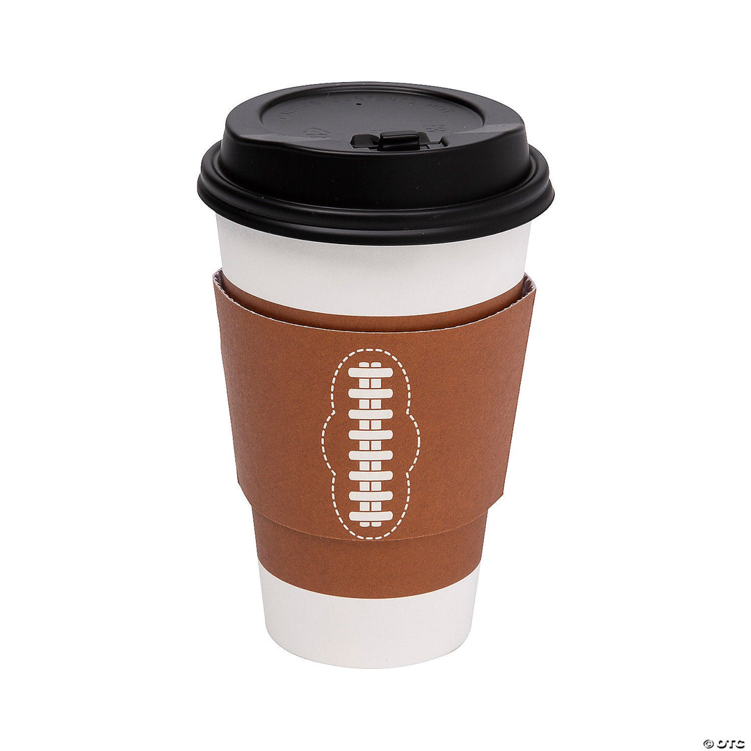 FOOTBALL COFFEE CUPS Fun Express Cups FOOTBALL COFFEE CUPS Bonjour Fete - Party Supplies