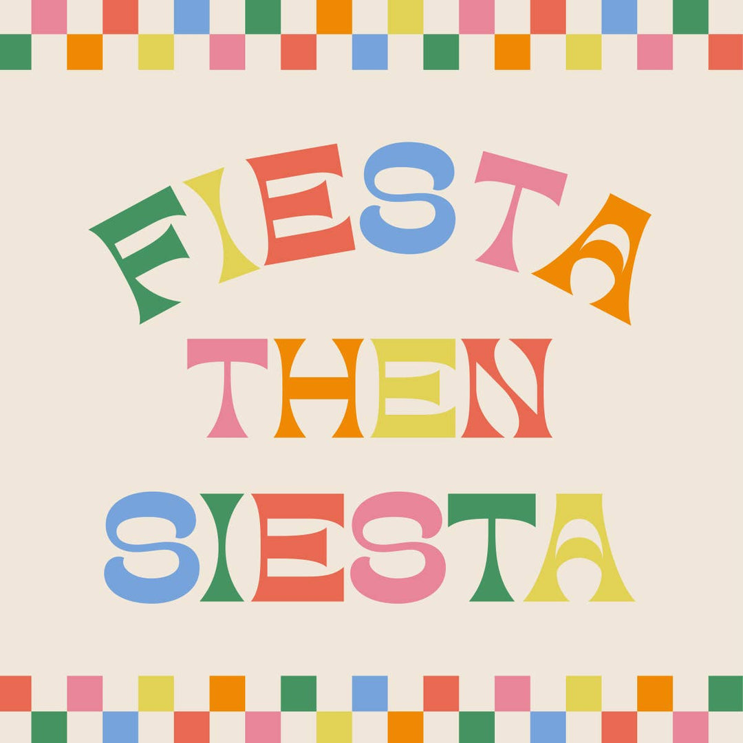 FIESTA THEN SIESTA COCKTAIL NAPKINS soiree-sisters Napkins FIESTA THEN SIESTA COCKTAIL NAPKINS Bonjour Fete - Party Supplies