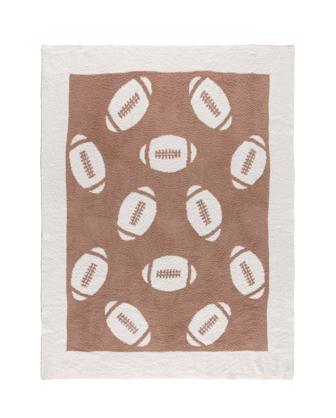 FOOTBALL REVERSIBLE THROW BLANKET Shiraleah Bonjour Fete - Party Supplies