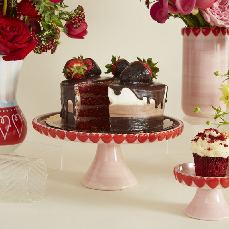 WRAPPED IN LOVE CAKE STAND Accent Decor Valentine's Day Baking WRAPPED IN LOVE CAKE STAND Bonjour Fete - Party Supplies