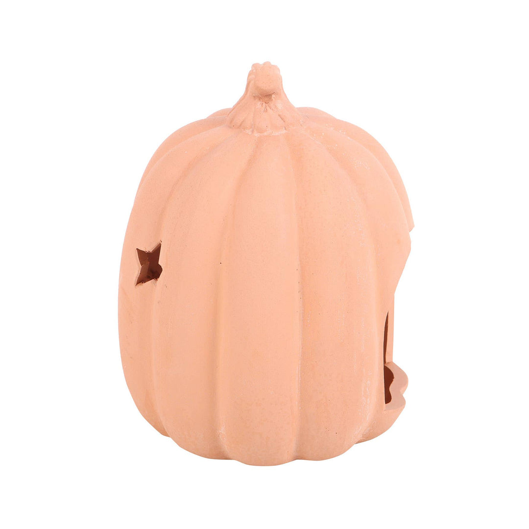 Terracotta Halloween Pumpkin Tealight Holder Bonjour Fete Party Supplies Halloween Home Decor