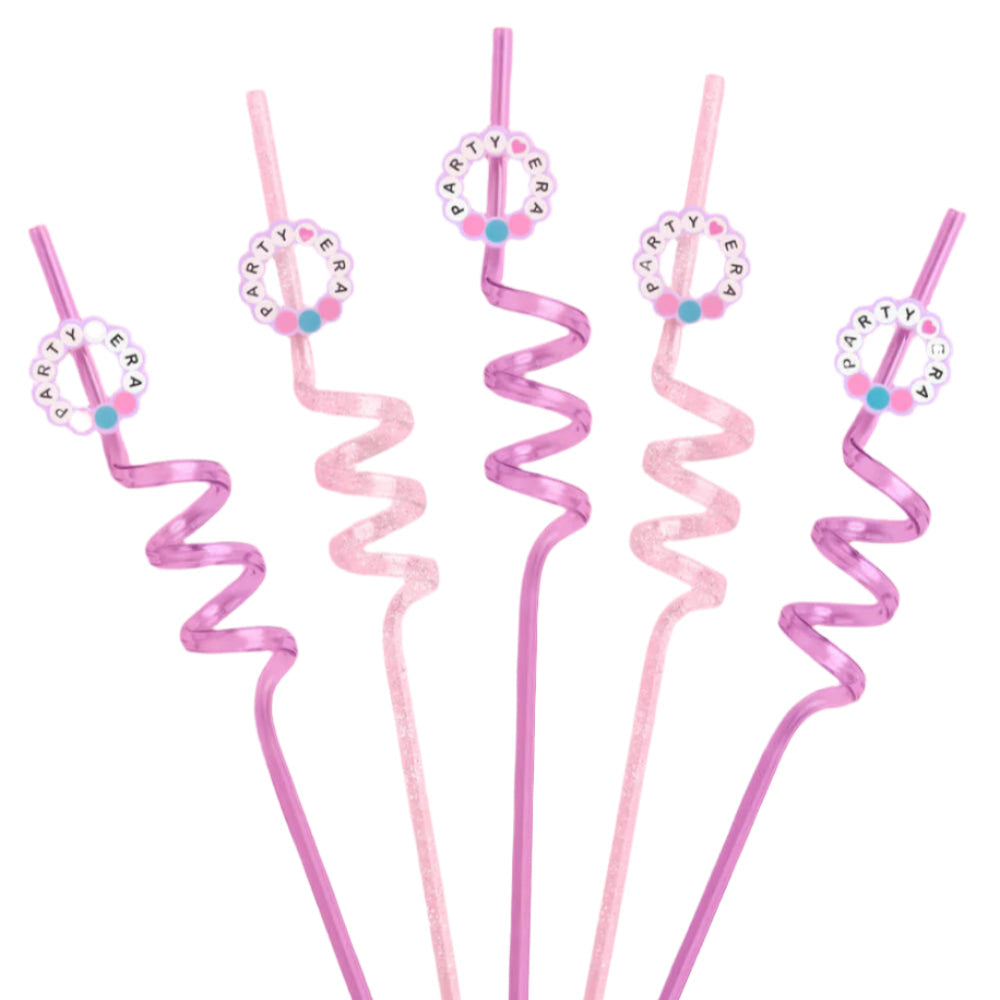 PARTY ERA REUSABLE STRAWS xo, Fetti Party Straws PARTY ERA REUSABLE STRAWS Bonjour Fete - Party Supplies