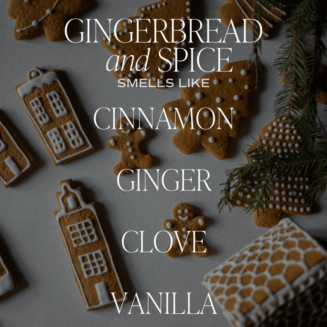 GINGERBREAD AND SPICE SOY CANDLE Sweet Water Decor Candles Bonjour Fete - Party Supplies