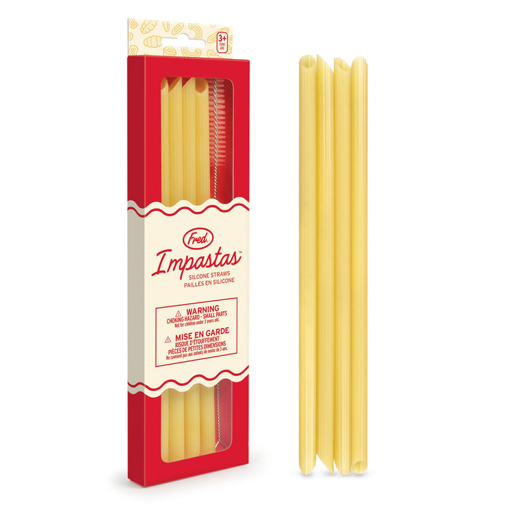 SILICONE PASTA STRAWS Fred & Friends Party Straws SILICONE PASTA STRAWS Bonjour Fete - Party Supplies