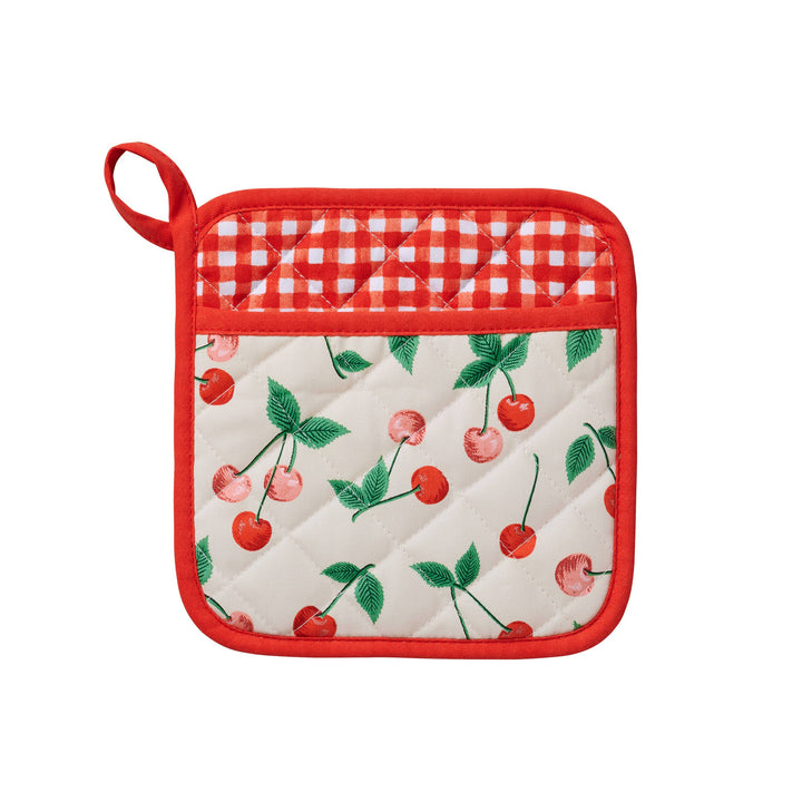 Cherries Pot Holder Rifle Paper Co. Cherries Pot Holder Bonjour Fete - Party Supplies