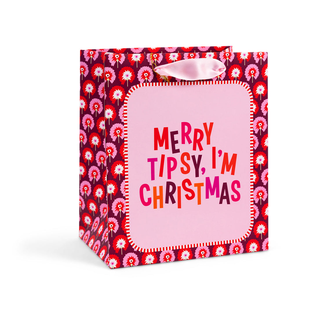 Gift Bag - Merry Tipsy Furbish Studio Gift Accessories Bonjour Fete - Party Supplies