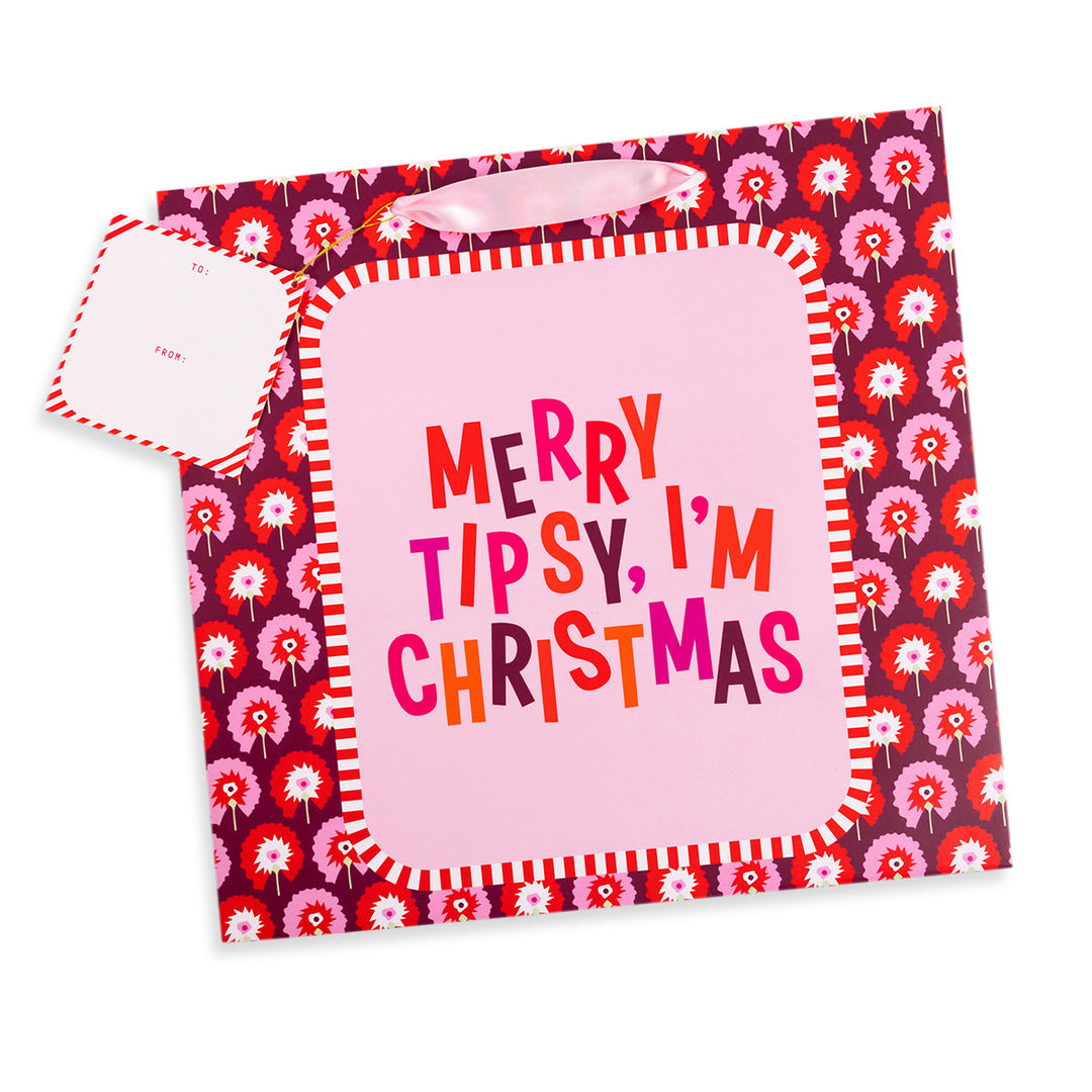 Gift Bag - Merry Tipsy Furbish Studio Gift Accessories Bonjour Fete - Party Supplies