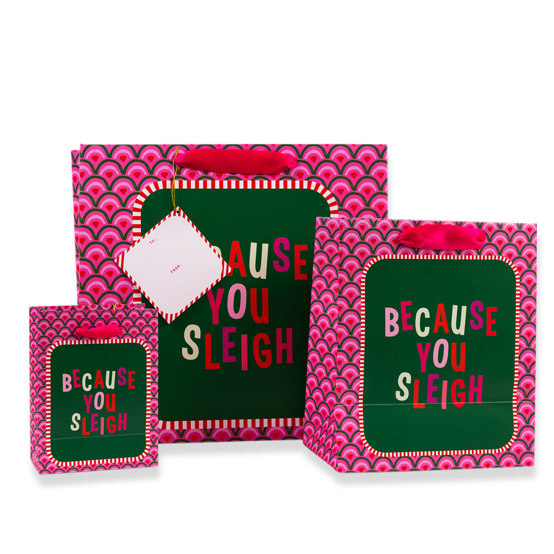 Gift Bag - Sleigh Furbish Studio Gift Accessories Bonjour Fete - Party Supplies