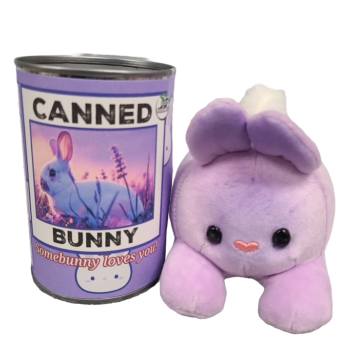 Canned Bunny | Easter Gift | Plush in Can w/Jokes: Pop Top Lid Canned Gifts Canned Bunny | Easter Gift | Plush in Can w/Jokes: Pop Top Lid Bonjour Fete - Party Supplies