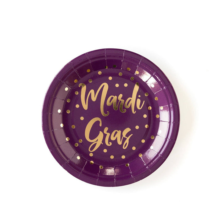 MGP141 - Mardi Gras 7" Plates My Mind’s Eye MGP141 - Mardi Gras 7" Plates Bonjour Fete - Party Supplies