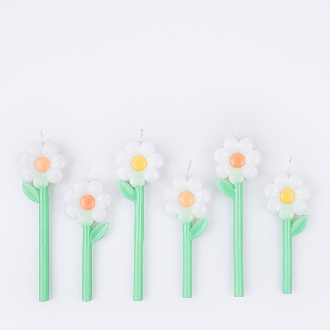 DAISY CANDLES Meri Meri Birthday Candles & Sparklers DAISY CANDLES Bonjour Fete - Party Supplies