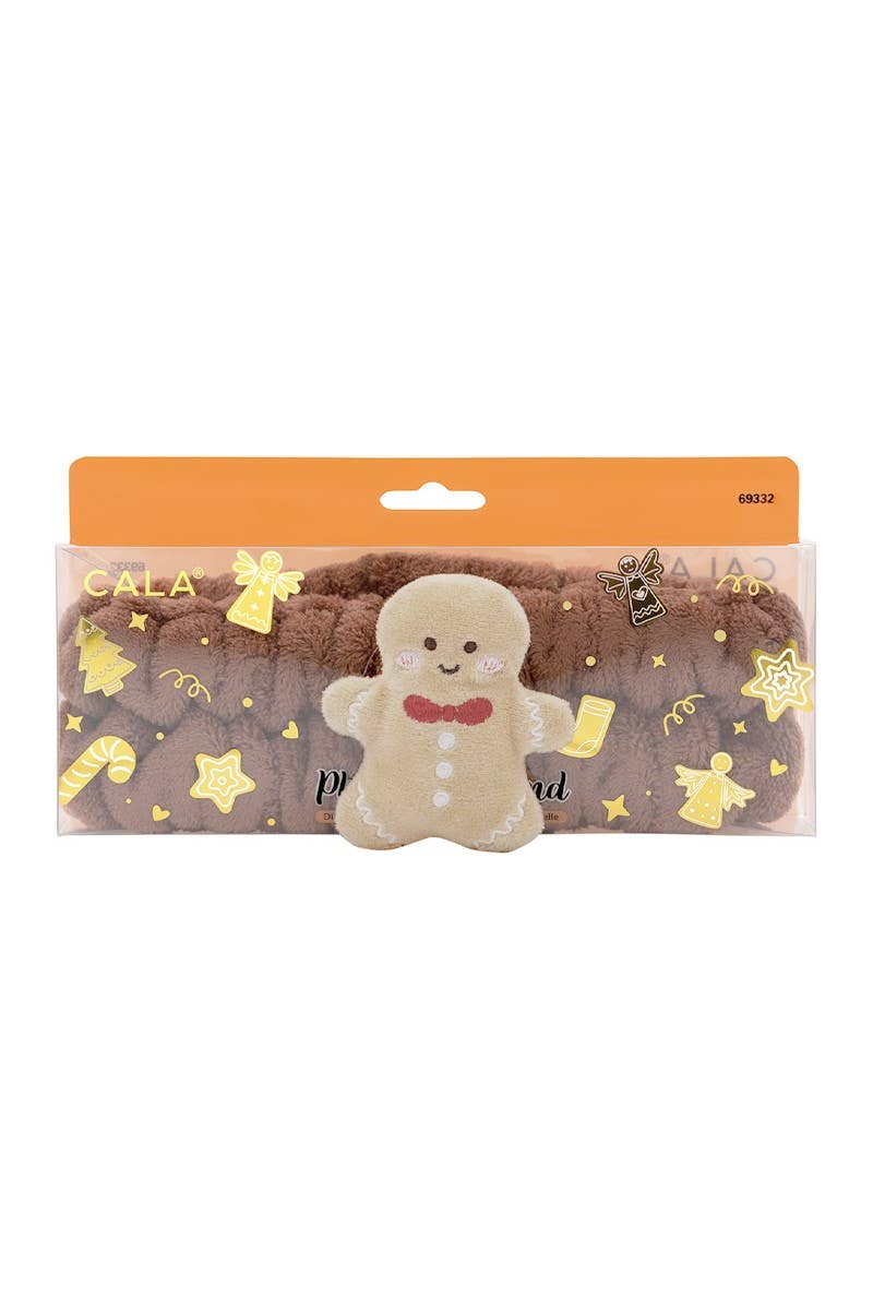 CALA 69332 Gingerbread Plush Headband - 6 pcs PINEAPPLE Beauty CALA 69332 Gingerbread Plush Headband - 6 pcs Bonjour Fete - Party Supplies