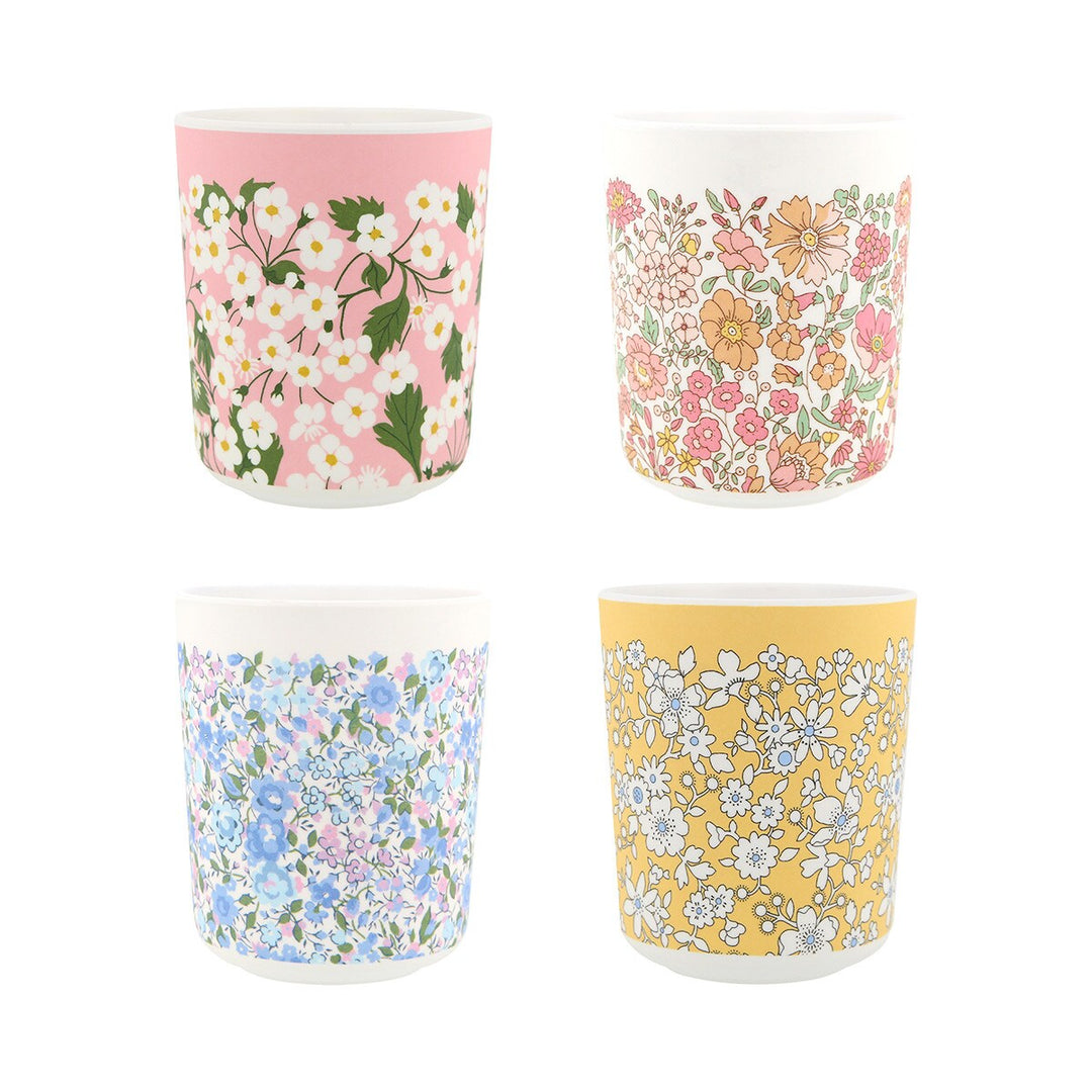 LIBERTY MIXED SET REUSABLE CUPS Meri Meri Cups LIBERTY MIXED SET REUSABLE CUPS Bonjour Fete - Party Supplies