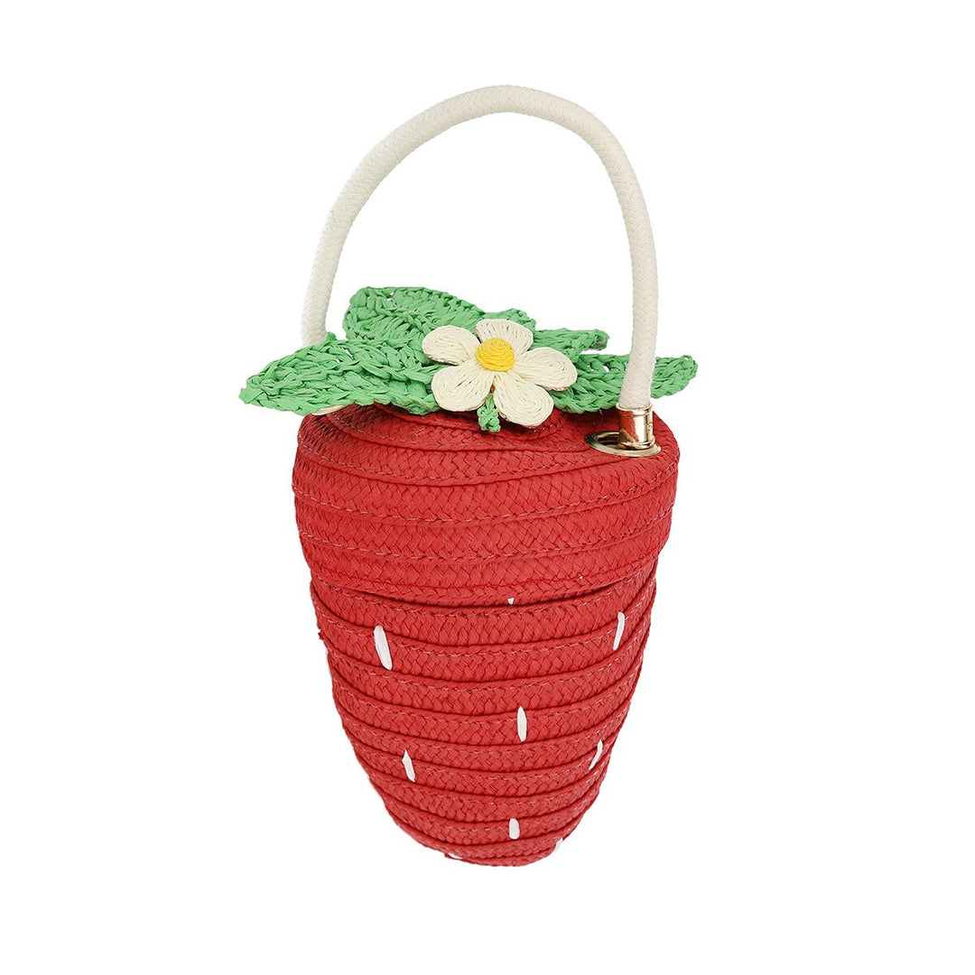 STRAWBERRY BASKET BAG Meri Meri Kid's Accessories & Costumes STRAWBERRY BASKET BAG Bonjour Fete - Party Supplies