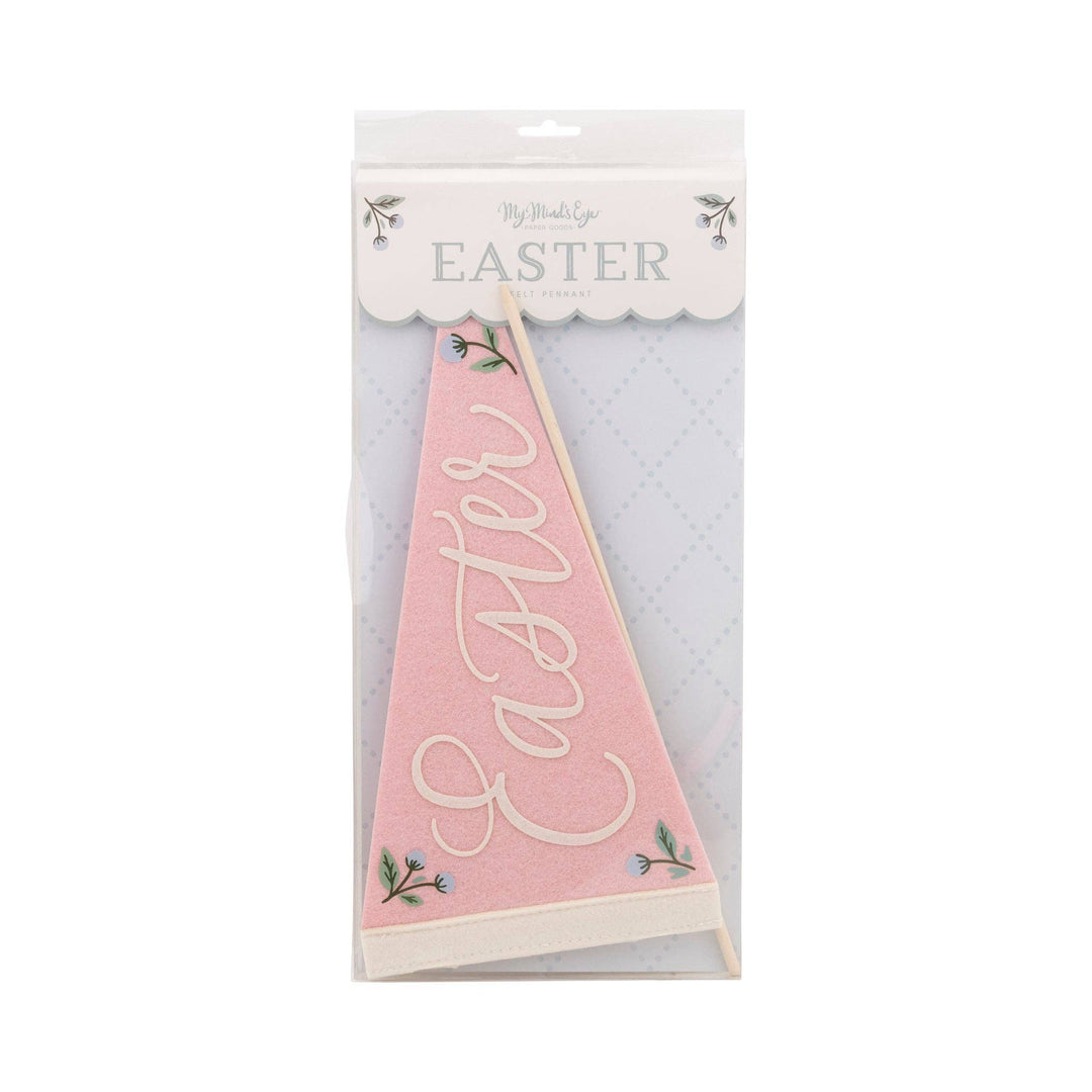 PLHB213 - Pink Easter Felt Pennant Banner My Mind’s Eye PLHB213 - Pink Easter Felt Pennant Banner Bonjour Fete - Party Supplies