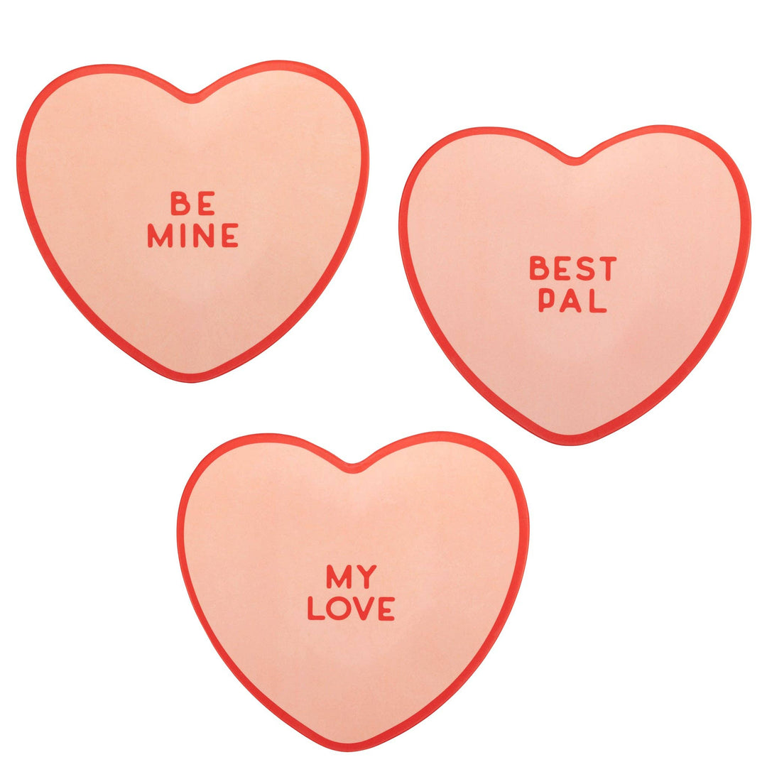 VAL1141 - Red Heart Bamboo Plate Set My Mind’s Eye VAL1141 - Red Heart Bamboo Plate Set Bonjour Fete - Party Supplies