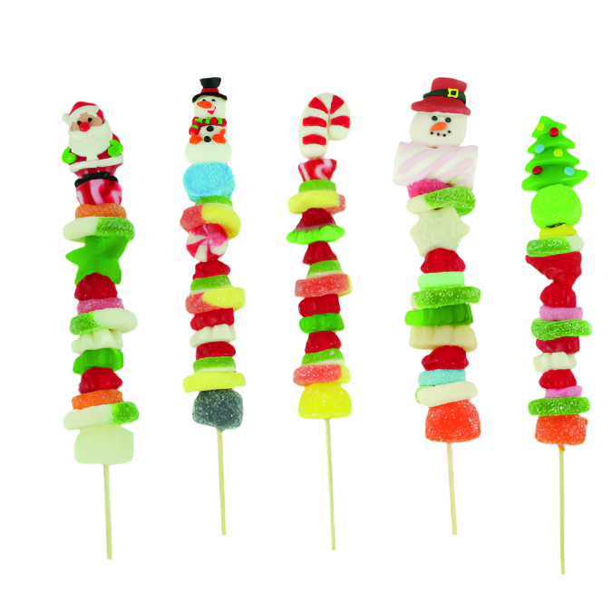 CHRISTMAS GUMMY KABOB Coblentz Chocolate Company Christmas Candy Bonjour Fete - Party Supplies