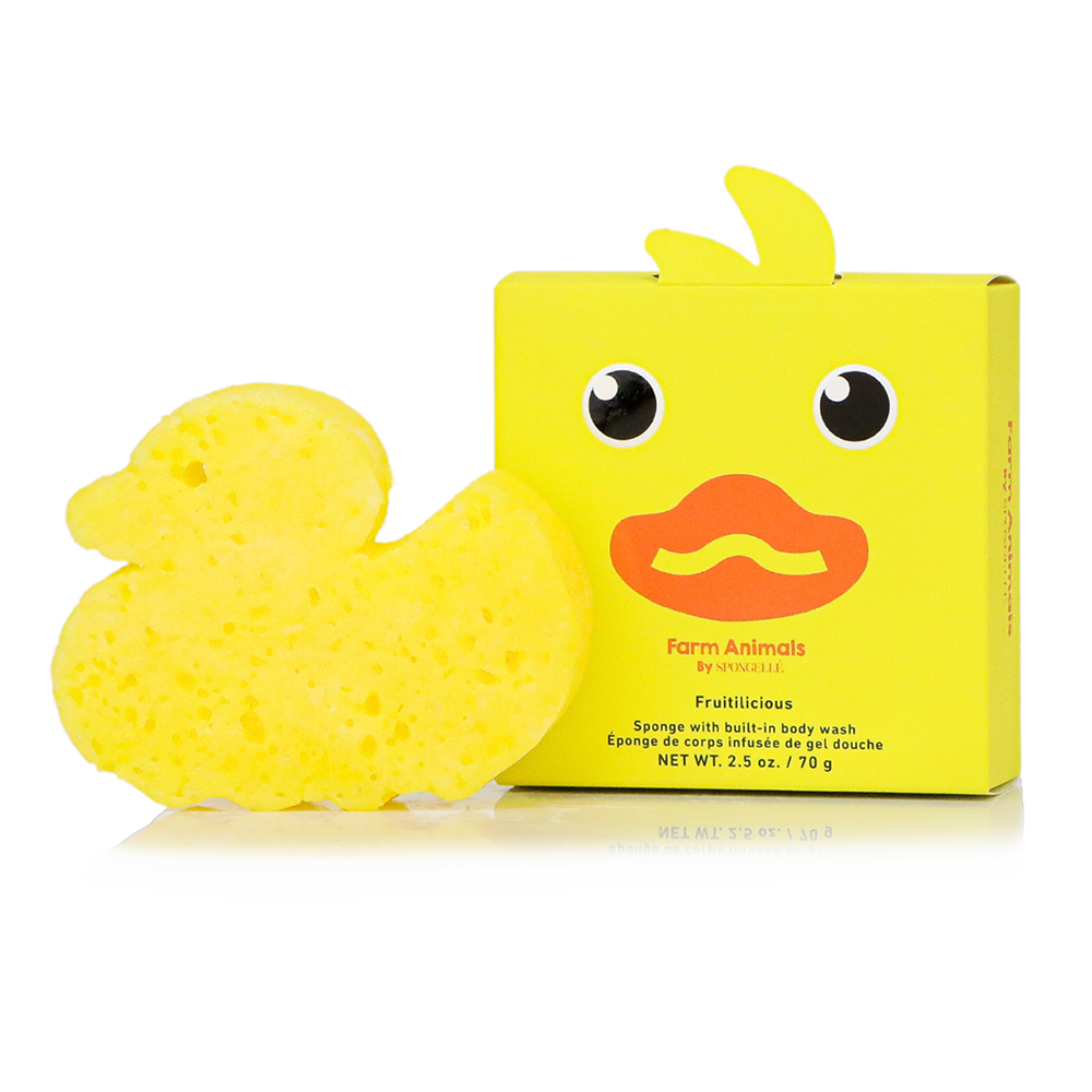 Danny Duck Farm Animals Sponge Spongellé Danny Duck Farm Animals Sponge Bonjour Fete - Party Supplies