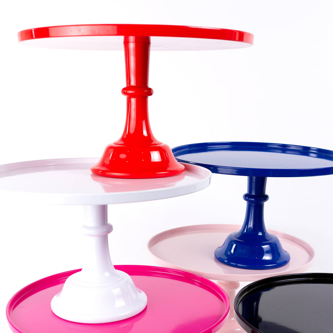 Red Melamine Cake Stand Bonjour Fete Party Supplies Valentine's Day Baking