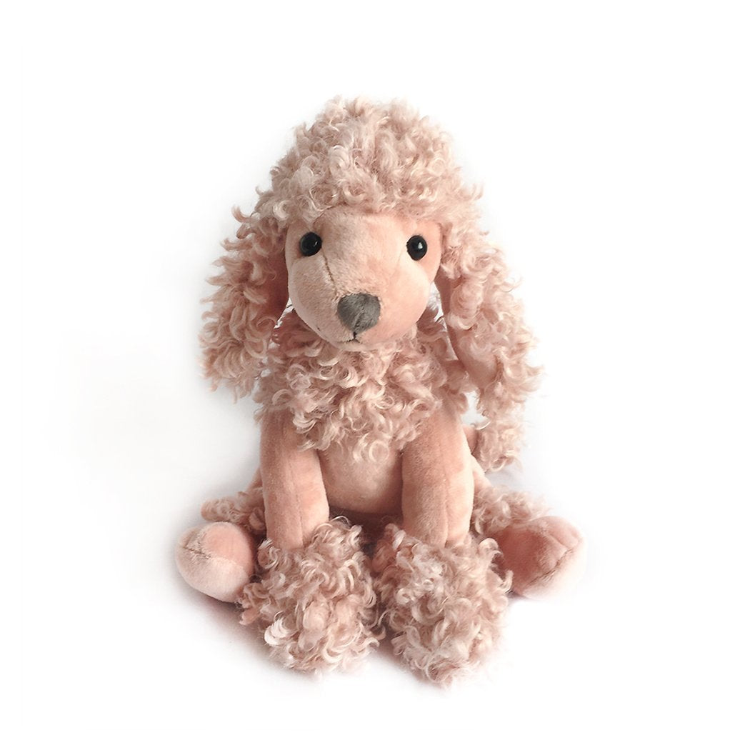 Paris Mauve Poodle Plush Toy MON AMI Stuffed Toy Pink Paris Mauve Poodle Plush Toy Bonjour Fete - Party Supplies