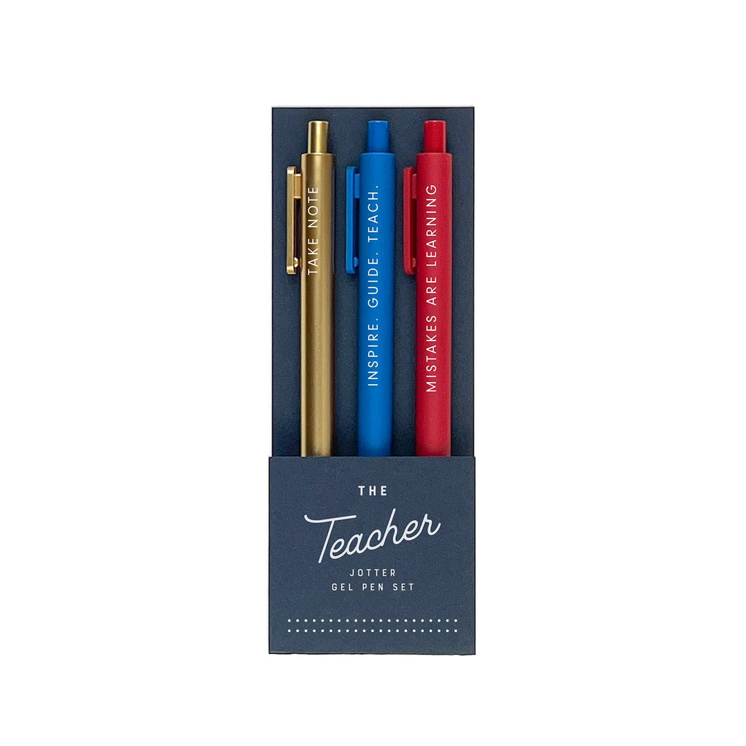 Teacher Gel Pen Set Bonjour Fete Party Supplies Teacher Gifts