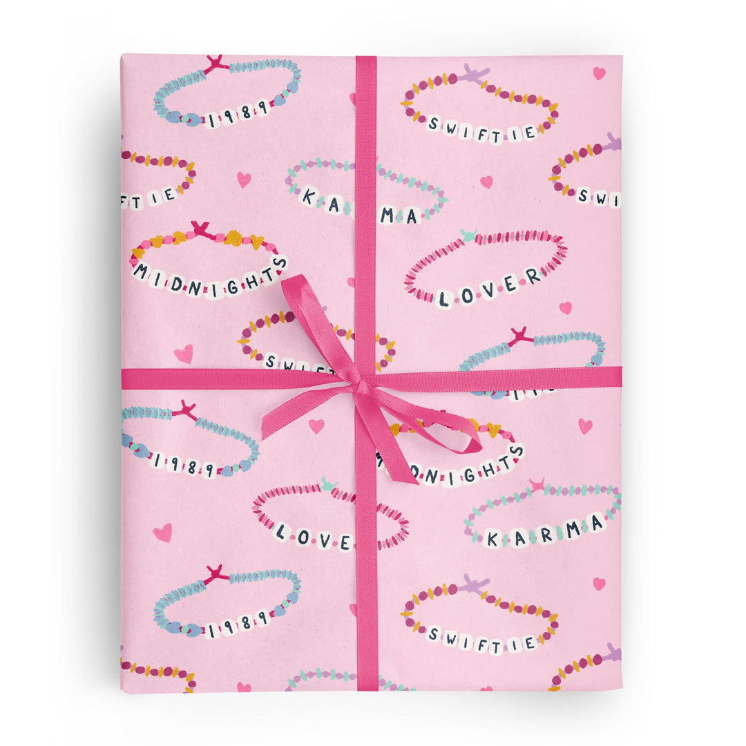 Taylor Swift Friendship Bracelet Wrapping Paper Bonjour Fete Party Supplies Gift Wrapping