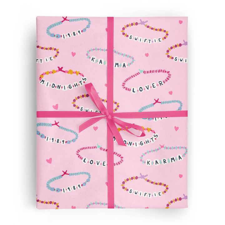 Taylor Swift Friendship Bracelet Wrapping Paper Bonjour Fete Party Supplies Gift Wrapping