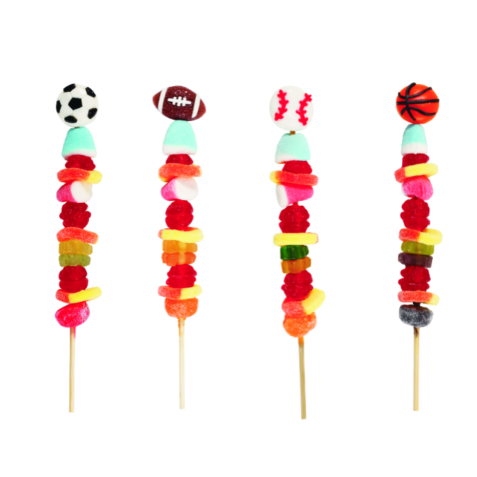 SPORTS GUMMY KABOB Coblentz Chocolate Company Candy Bonjour Fete - Party Supplies