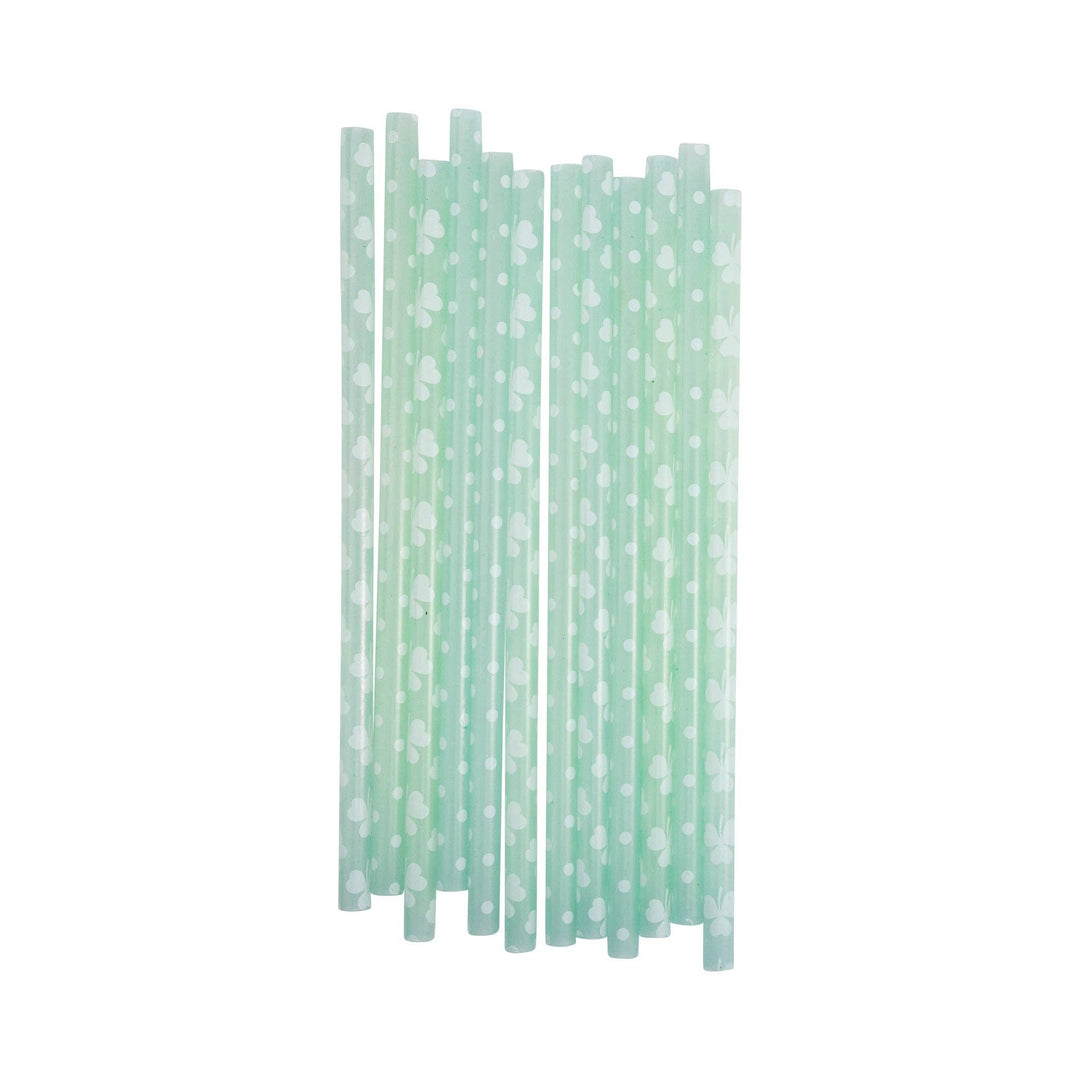 SHAMROCK COLOR CHANGING STRAWS My Mind’s Eye St. Patrick's Day SHAMROCK COLOR CHANGING STRAWS Bonjour Fete - Party Supplies