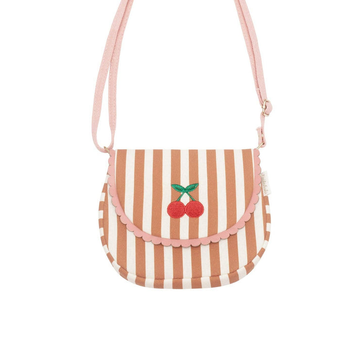 Stripy Cherry Scallop Bag Rockahula Kids Stripy Cherry Scallop Bag Bonjour Fete - Party Supplies