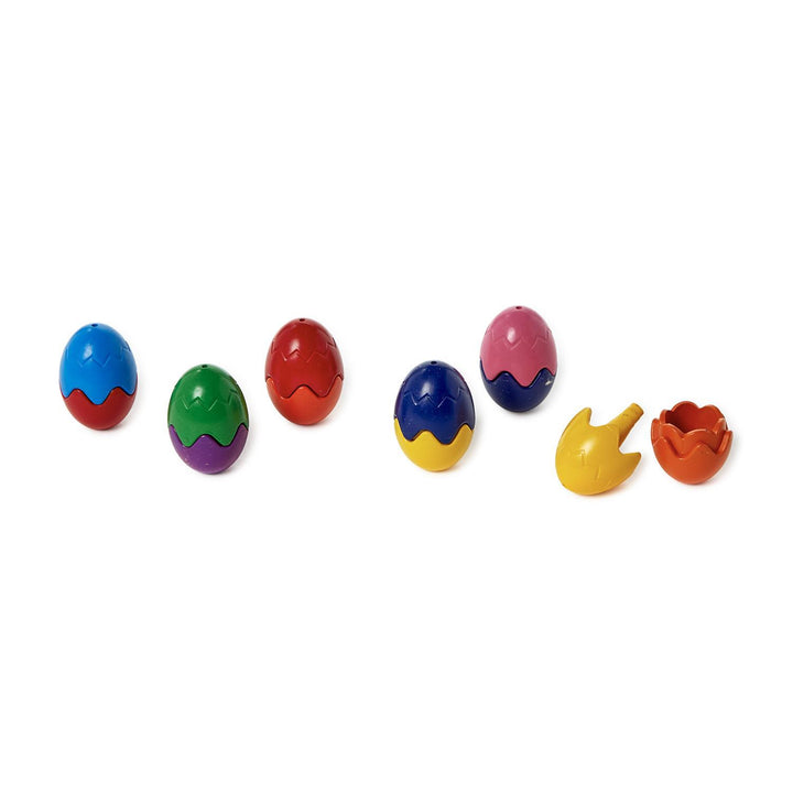 EGG SHAPED CRAYONS Two's Company Easter Gifts & Basket Fillers EGG SHAPED CRAYONS Bonjour Fete - Party Supplies