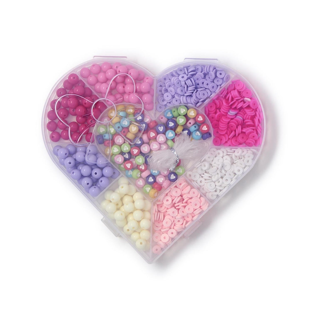 LOVE BEADS BRACELET CRAFT KIT Two's Company Valentine's Crafts LOVE BEADS BRACELET CRAFT KIT Bonjour Fete - Party Supplies