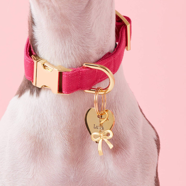 Gold Bow Collar Charm The Foggy Dog Gold Bow Collar Charm Bonjour Fete - Party Supplies