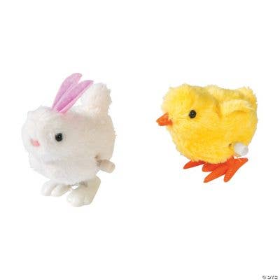 BUNNY & CHICK WIND UP TOY Fun Express Easter Gifts & Basket Fillers BUNNY & CHICK WIND UP TOY Bonjour Fete - Party Supplies