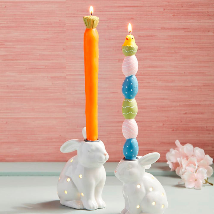 EASTER TAPER CANDLES Mud Pie Easter Home EASTER TAPER CANDLES Bonjour Fete - Party Supplies