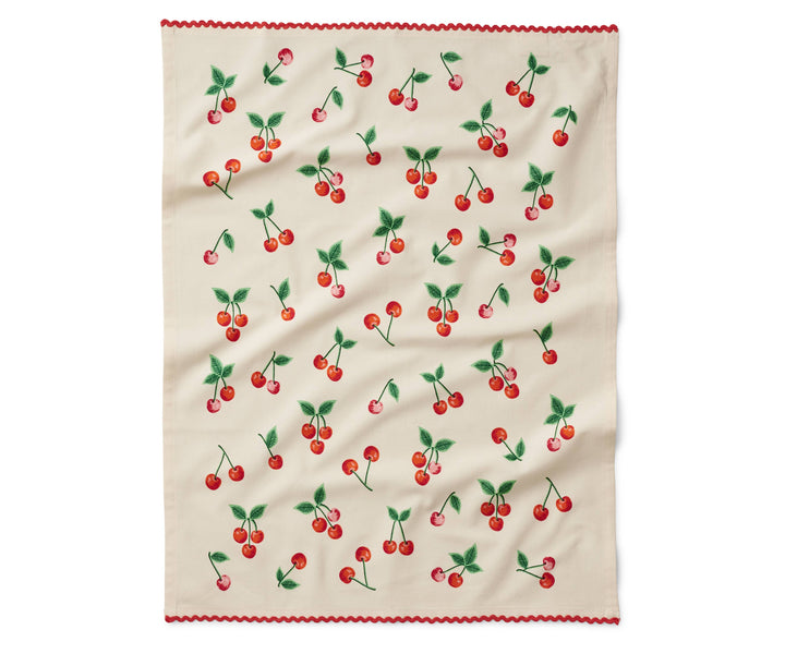 Cherries Tea Towel Rifle Paper Co. Cherries Tea Towel Bonjour Fete - Party Supplies