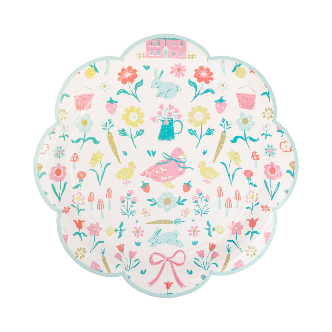 SCT1140 - 9" Springtime Cottage Pattern Plate My Mind’s Eye SCT1140 - 9" Springtime Cottage Pattern Plate Bonjour Fete - Party Supplies