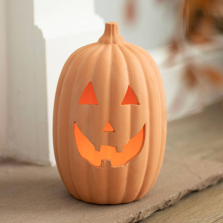 Large Terracotta Halloween Pumpkin Decoration Bonjour Fete Party Supplies Halloween Home Decor