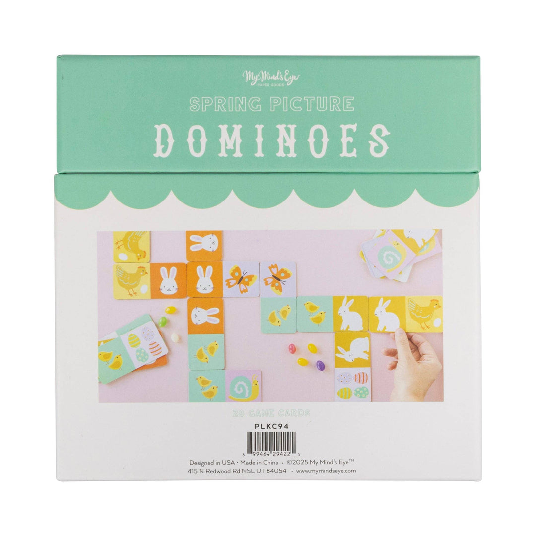 PLKC94 - Spring Picture Domino Game Chipboard My Mind’s Eye PLKC94 - Spring Picture Domino Game Chipboard Bonjour Fete - Party Supplies