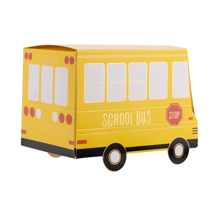 School Bus Treat Boxes Bonjour Fete Party Supplies Back To School