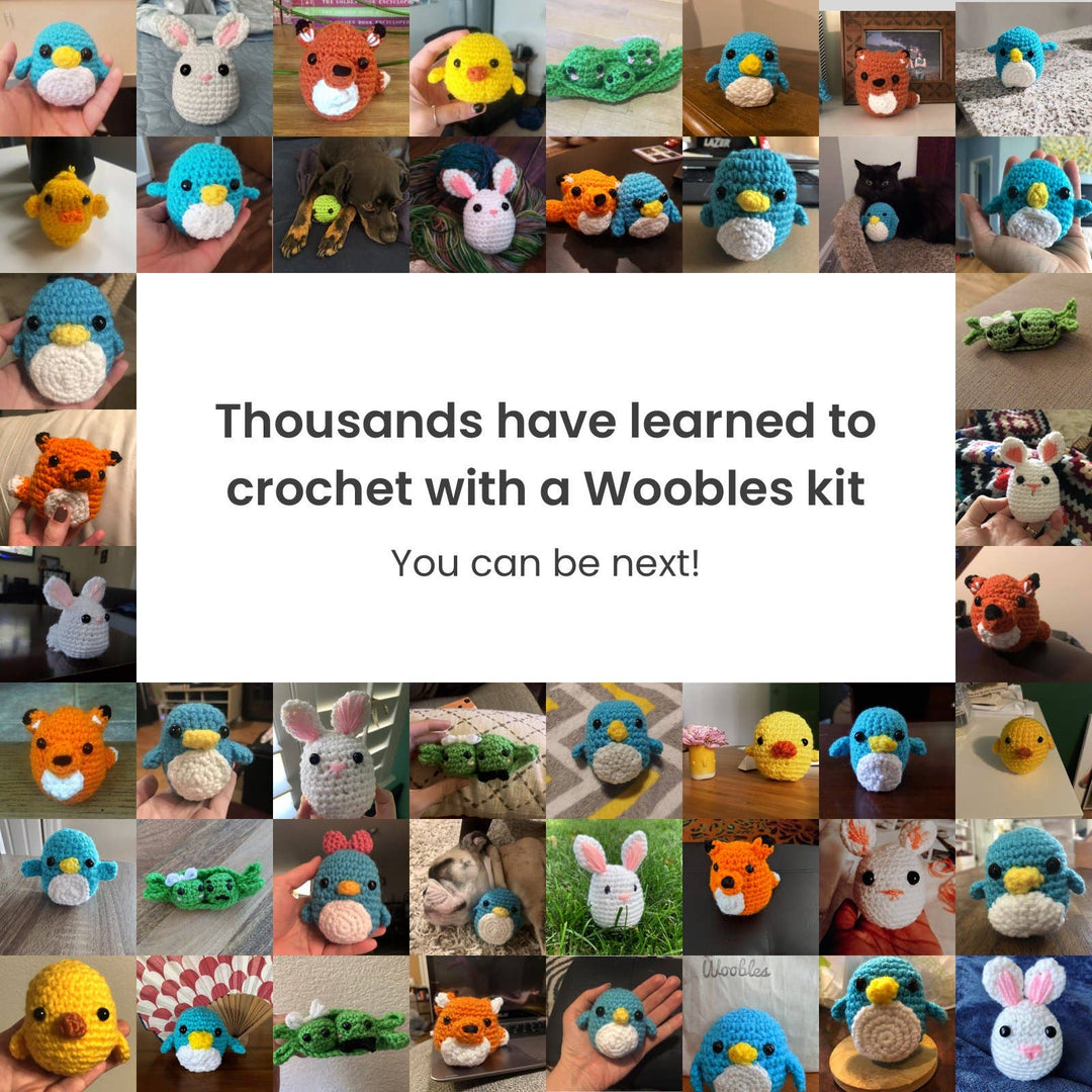 KIKI THE CHICK BEGINNER CROCHET KIT The Woobles Arts & Crafts Bonjour Fete - Party Supplies