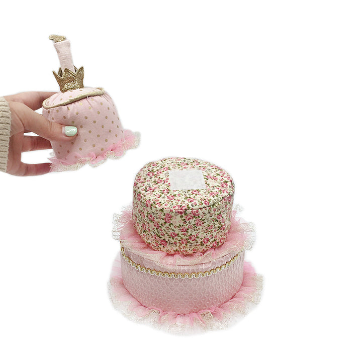 the Marie Antoinette Cake Stacker Plush Toy MON AMI Stuffed Toy Pink the Marie Antoinette Cake Stacker Plush Toy Bonjour Fete - Party Supplies