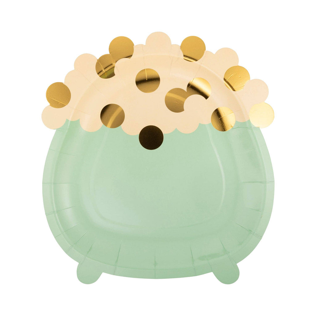 PLPL830 - Shaped Pot of Gold Paper Plate My Mind’s Eye PLPL830 - Shaped Pot of Gold Paper Plate Bonjour Fete - Party Supplies